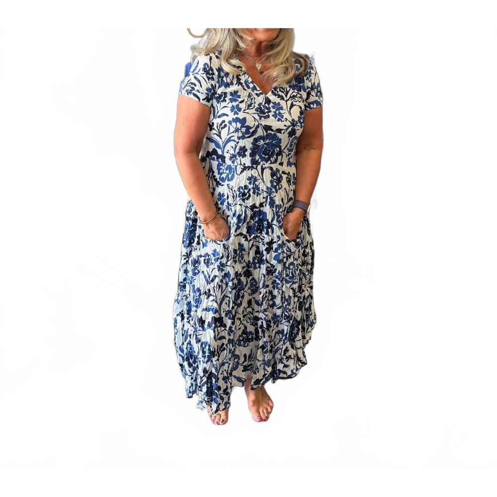 NEW DRESS ADDICT jazi dress in blue/white